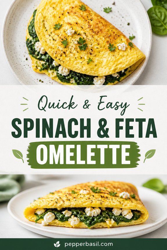 spinach feta omelette recipe