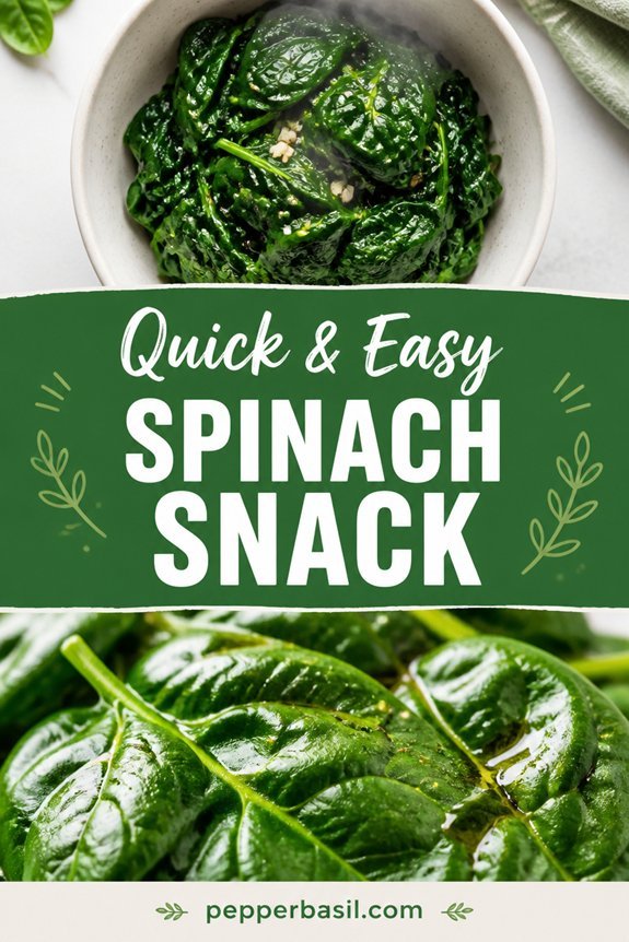 steamed spinach with oil