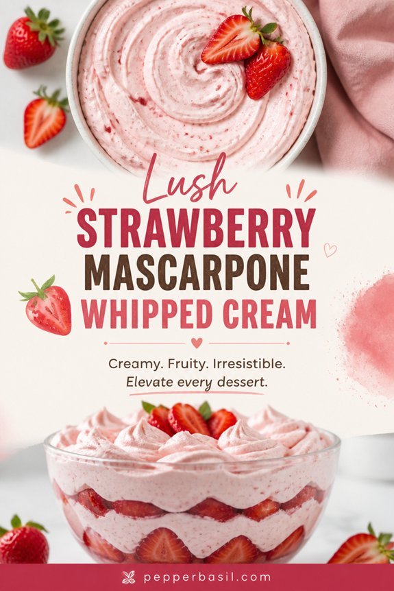 strawberry mascarpone whipped cream