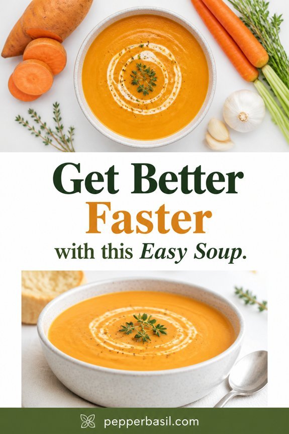 sweet potato carrot soup recipe