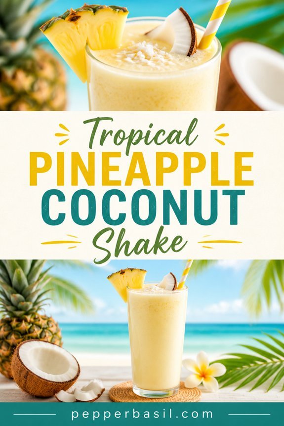 tropical pineapple coconut shake