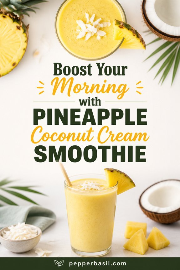 tropical pineapple coconut smoothie