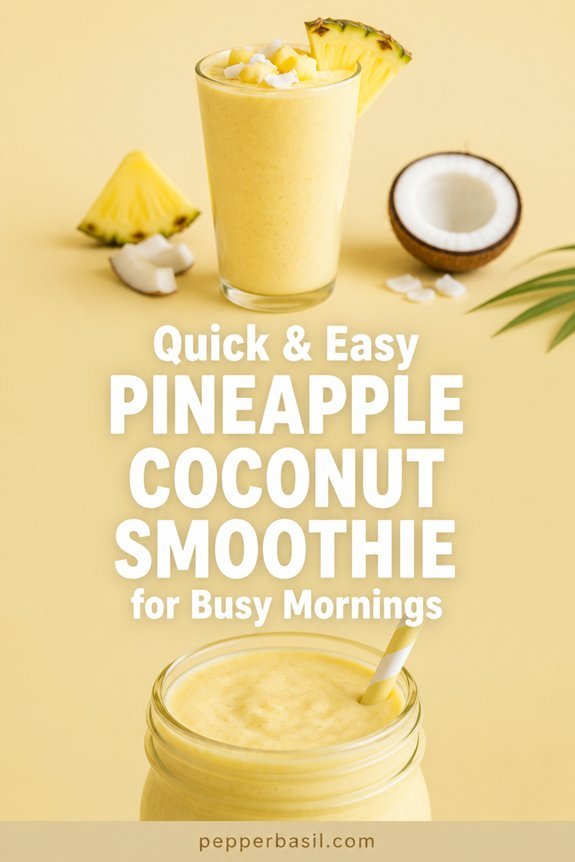 tropical pineapple coconut smoothie