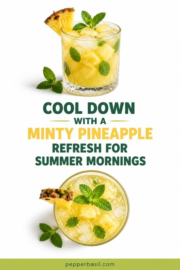 tropical pineapple mint refresh