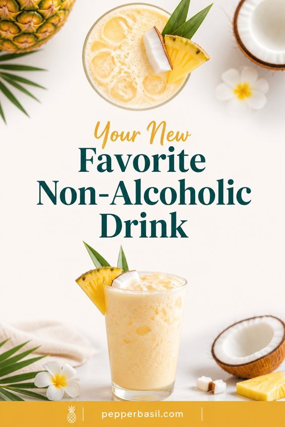 tropical sparkling pineapple drink