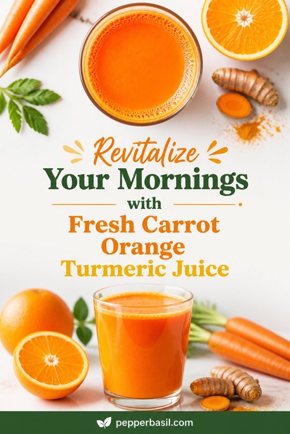 vibrant carrot orange turmeric