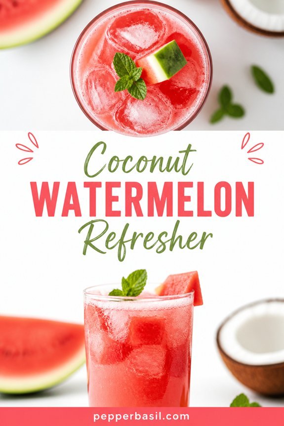watermelon coconut refreshment