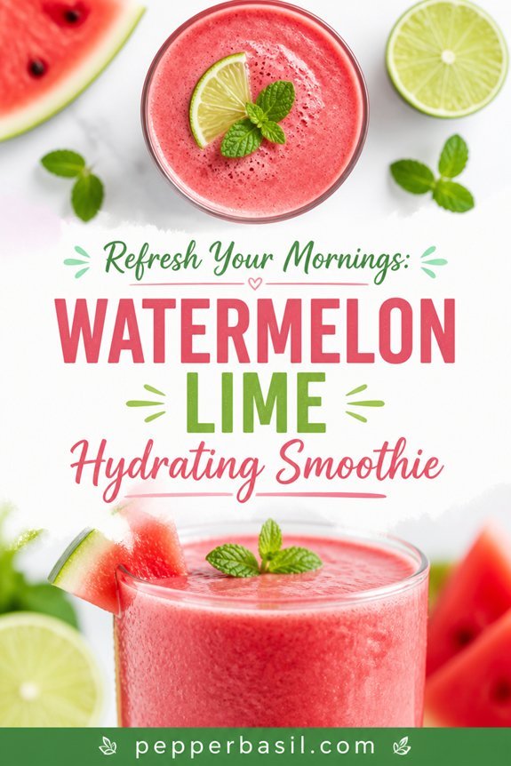 watermelon lime hydrating smoothie